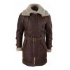 Men's RAF Aviator Shearling Real Bomber Leather Coat