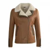 Women's Jane B3 Aviator Sheepskin Faux Shearling Bomber Jacket